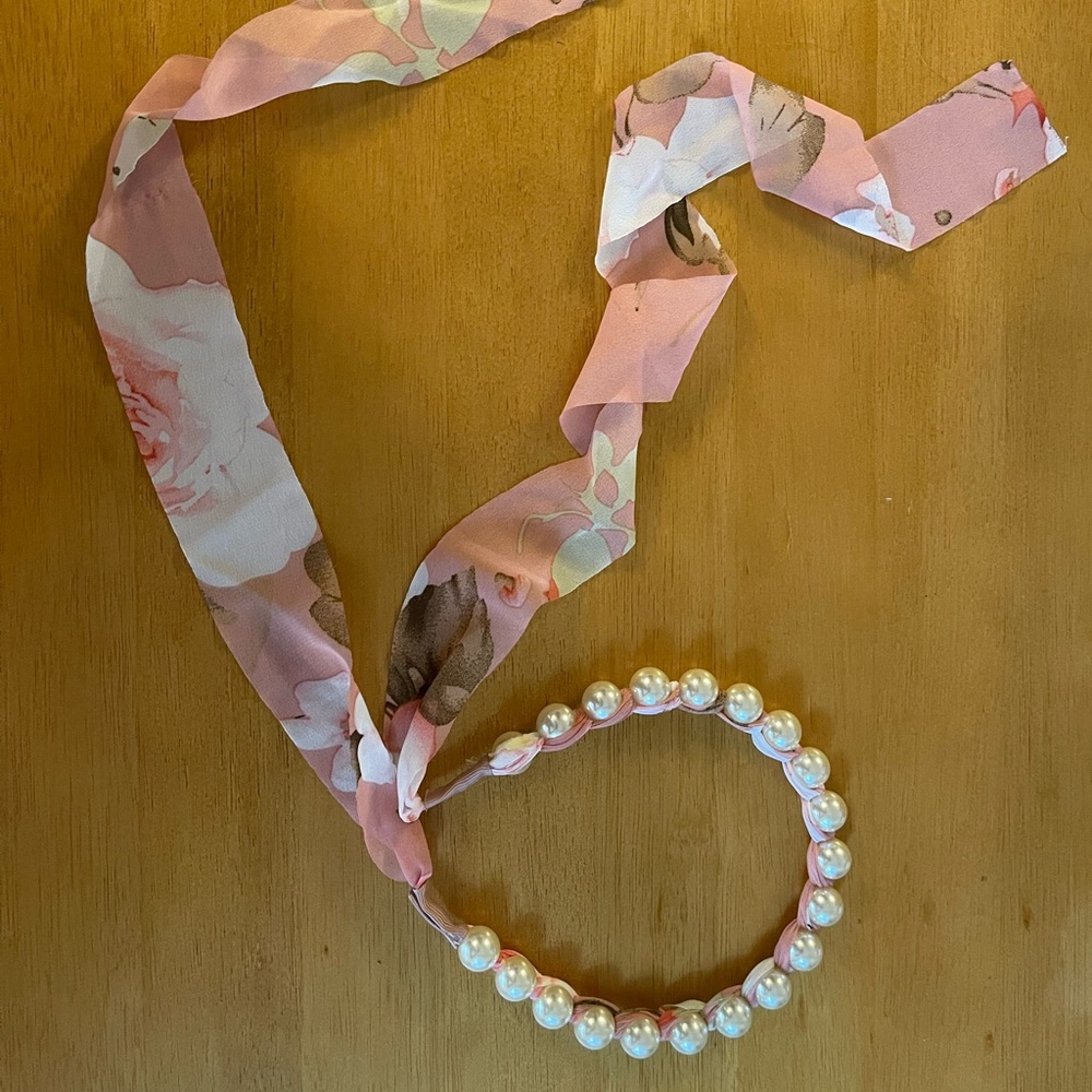 Pearls elegant headband